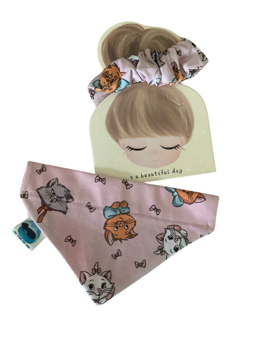 Aristocats Matching Bandana + Scrunchie